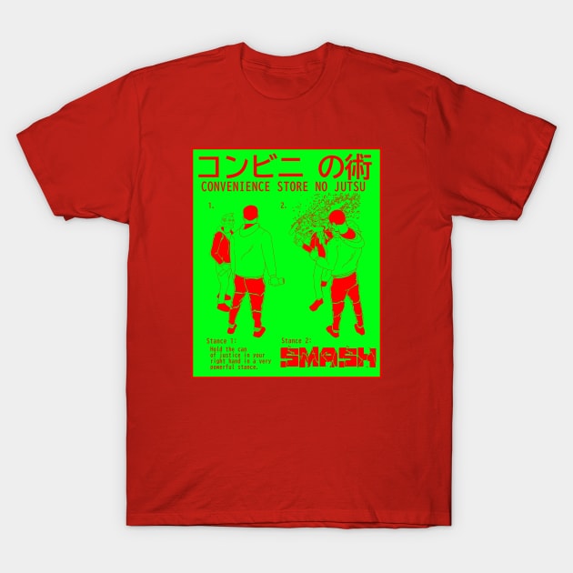 ンビニ の術 Convenience Store No Jutsu / The Convenience Store Technique (jolly rancher / christmas / xmas) T-Shirt by GodsBurden